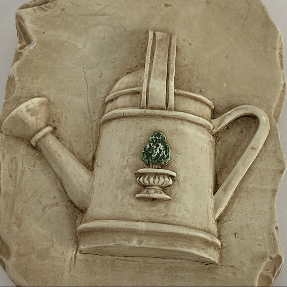 Trinket Box Gardening theme Hen Feathers watering can beige container floral - Picture 7 of 11